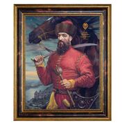 Картина-портрет Герои казацкой Украины Гетман Петр Сагайдачный 39х47см PLR31/38-UA5