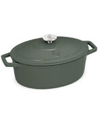 Гусятница с крышкой Matte Green 4,65л BH-6545