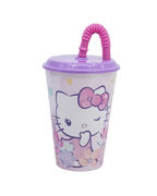 Стакан детский с крышкой и трубочкой Hello Kitty 430мл 81730