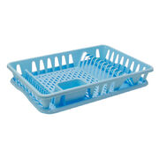 Сушилка для посуды 49х32х8см 1169-IH-блакитний