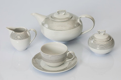 Набор чашек для чая без блюдец Yvonne Платиновая линия 250мл - в интернет-магазине Мир посуды Набор чашек для чая без блюдец Yvonne Платиновая линия 250мл - Мир посуды