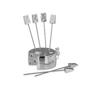 Набір шпажок для канапе на підставці Мишеня та сир 9х2,5х5см 1952-VER