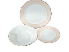 Набор тарелок Alaska Circus Pink 6/18