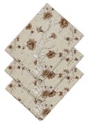 Набір серветок сервірувальних Господиня Цветы коричневые 35х45см 4823093459380