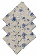 Набор салфеток сервировочных Хозяйка Цветы синие 35х45см 4823093459397