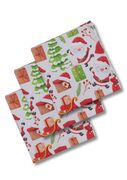 Набір серветок сервірувальних Санта на білому 40х40см 4823093420991