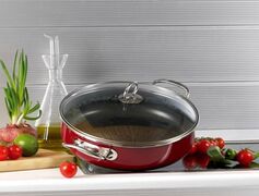 Сотейник з кришкою Elegance burgundy 28см 920017