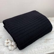 Плед Cotton Черный 200х220см 4823093433205