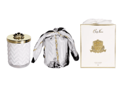 Аромасвеча с платком Prosecco/Gold Lid and White Glass 600г HCG32