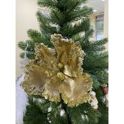 Ёлочная игрушка Цветок золото ВР 36030