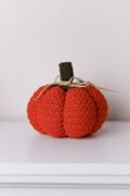 Декоративная тиква Happy Fall Pumpkin оранжевая 15см 4823093472501