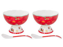 Набор креманок с ложками Christmas Delight 2/4 985-212