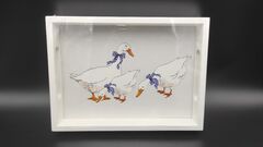 Поднос Гуси 42х30см