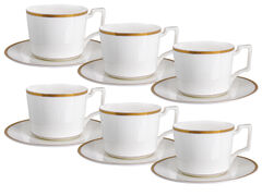 Набор чашек для чая с блюдцами Magnat 295мл 440-127