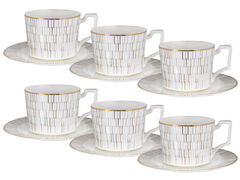 Набор чашек для чая с блюдцами Stella 295мл 440-130