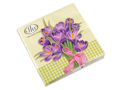 Набор салфеток Букет крокусов 32х32см 694-003