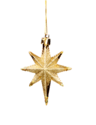 Набор ёлочных игрушек Звезда золотистая 9см 5901292631147_2