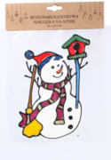Наклейка новорічна Сніговик 18х25см 5900779851894_6