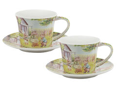 Набор чашек для чая с блюдцами Кроличьи истории 220мл 924-867