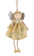 Ялинкова іграшка Фея золота 16х7,5см 5900779900615_2