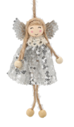 Ялинкова іграшка Фея срібляста 16х7,5см 5900779900615_3