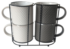 Набор кружек на подставке Point 400мл JH7596