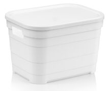 Кошик з кришкою Pyramid 24х18х16,5см 00639 White