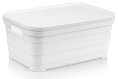 Кошик з кришкою Pyramid 36х24х16,5см 00643 White