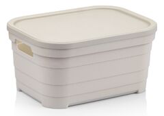 Кошик з кришкою Pyramid 24х18х12,5см 00638 Bej