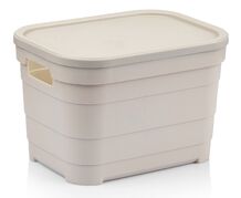 Кошик з кришкою Pyramid 24х18х16,5см 00639 Bej