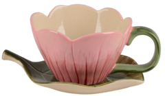 Чашка для чая с блюдцем Handmade Flower 380мл B060373