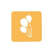 Набор ковриков для декора Воздушные шары 11,9х6,2х0,1см STENCIL PALLONCINO