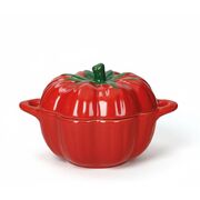 Кокотница с крышкой Томат 12,5х16х10см 52062