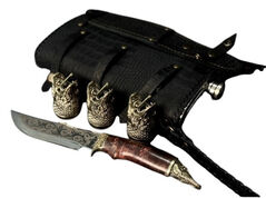 Набор Щука в кожаной сумке 28х18х5см 187-2041