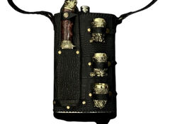 Набор Охотничий в кожаной сумке 28х18х5см 187-2042