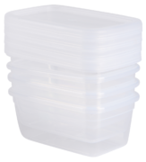 Набір контейнерів харчових 700мл 0507 PRATIC transparent - в інтернет-магазині Світ посуду Набір контейнерів харчових 700мл 0507 PRATIC transparent - Світ посуду