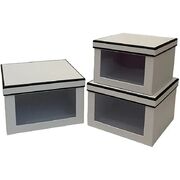 Подарочная коробка 20x20x13см W2017 Black/White