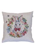 Подушка декоративная Соцветие Зайчонок в веночке 45х45см 4823093477711