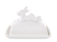 Масленка с крышкой Кролик 19см 149-522