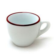 Чашка espresso Millecolori Pennellessa Red rims 75мл 38188
