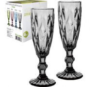 Набор бокалов для шампанского Грани 200мл 9454 graphite