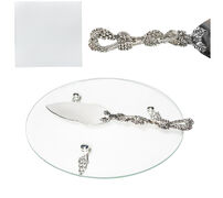 Тортовница с лопаткой Виноград 30см 37249