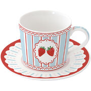 Чашка для завтрака с блюдцем Fruit Mania 380мл R1845#FMAN