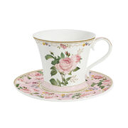 Чашка для завтрака с блюдцем Chant des Roses 350мл R1785#CHRO