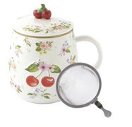 Кружка с крышкой и ситечком Fancy Fruit Вишня 450мл R3421#FANF_2