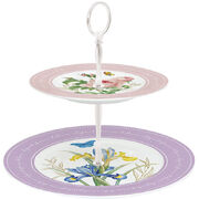 Этажерка 2-х ярусная Royal Blossom 14,5/18см R1439#RBLO