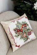 Подушка декоративная с велюром Праздничный Дом Елка 45х45см 4823093451667