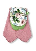 Набор кухонных полотенец + прихватка-рукавица pink 4823093455337 - в интернет-магазине Мир посуды Набор кухонных полотенец + прихватка-рукавица pink 4823093455337 - Мир посуды
