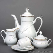 Кофейный сервиз Constance Отводка золото 6/17