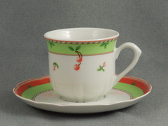 Набор кофейных чашек Rose Вишенки 155мл